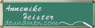 Annemike Heister Visitenkarte